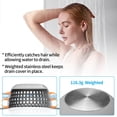 thumbnail image 4 of Shower Drain Hair Catcher, Bathtub Drain Cover Foldable Silicone Shower & Tub Protector for Pop-Up & Regular Drains, 4 of 6
