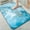 Blue and Gold Abstract Marbling, variant on 1pc Pink and Blue Planets in Starry Space Bathroom Rug Bathroom Decor and Accessories- Durable,Anti Slip,And Quick Drying,Suitable For Indoor/outdoor Use - Perfect For Bathrooms,Bedrooms,Kitchens