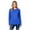 Blue(Long Sleeve Shirt), variant on Women’s Crew Neck Long Sleeve Basic T-Shirt, Lightweight Solid Casual Top, Women's Size S-4XL