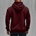 thumbnail image 4 of Men's Fashion Hoodie Warm Sweatshirt | Thickened Pullover Quarter-Zip Design Loose Casual Men's Sweaters and Winter Tops Hoodie Zip Up For Women, 4 of 7
