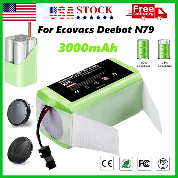 Battery For Ecovacs Deebot N79 N79S N79W 500 Dn622 601 661 Eufy 11S 3000Mah