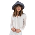 thumbnail image 7 of AERUSI Coco Keys Year Round Floppy Straw Sun Hat (Grey), 7 of 7