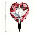 thumbnail image 2 of Memorial Garden Stake - Heart Shaped Acrylic Plaque with Roses for Graves - Waterproof Sympathy Gift for Loss of Mother, Loved One - Cemetery Decor, Bereavement & Remembrance Keepsake for Yard, 2 of 3