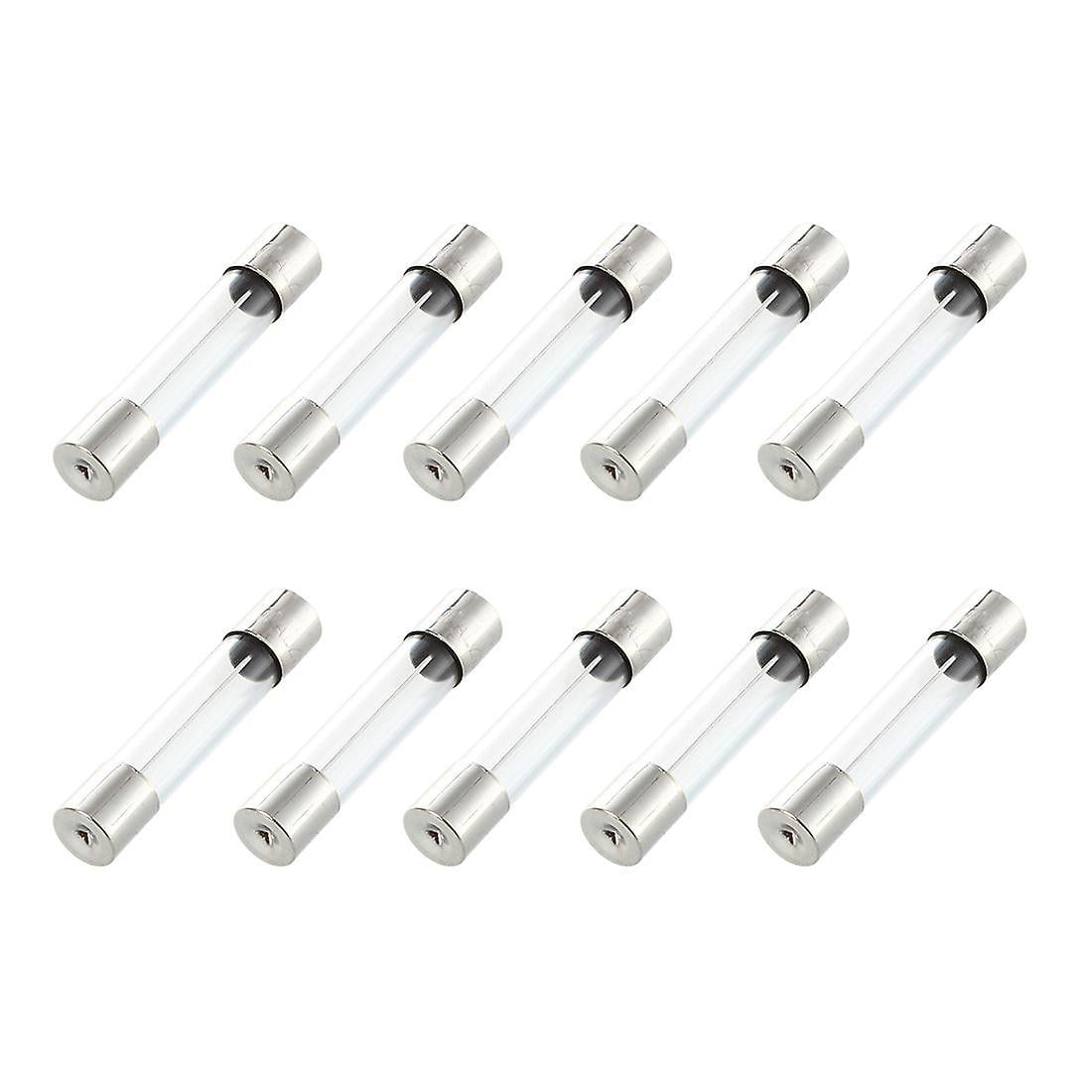 10 Pcs Fast Blow Type Glass Tube Fuses 6x30mm 250v 10a