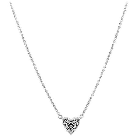 45 Cm Necklace - Ice crystal necklace in sterling silver w/clear CZ, adjustabl Necklace & Pendants 45 cm 396370CZ-45