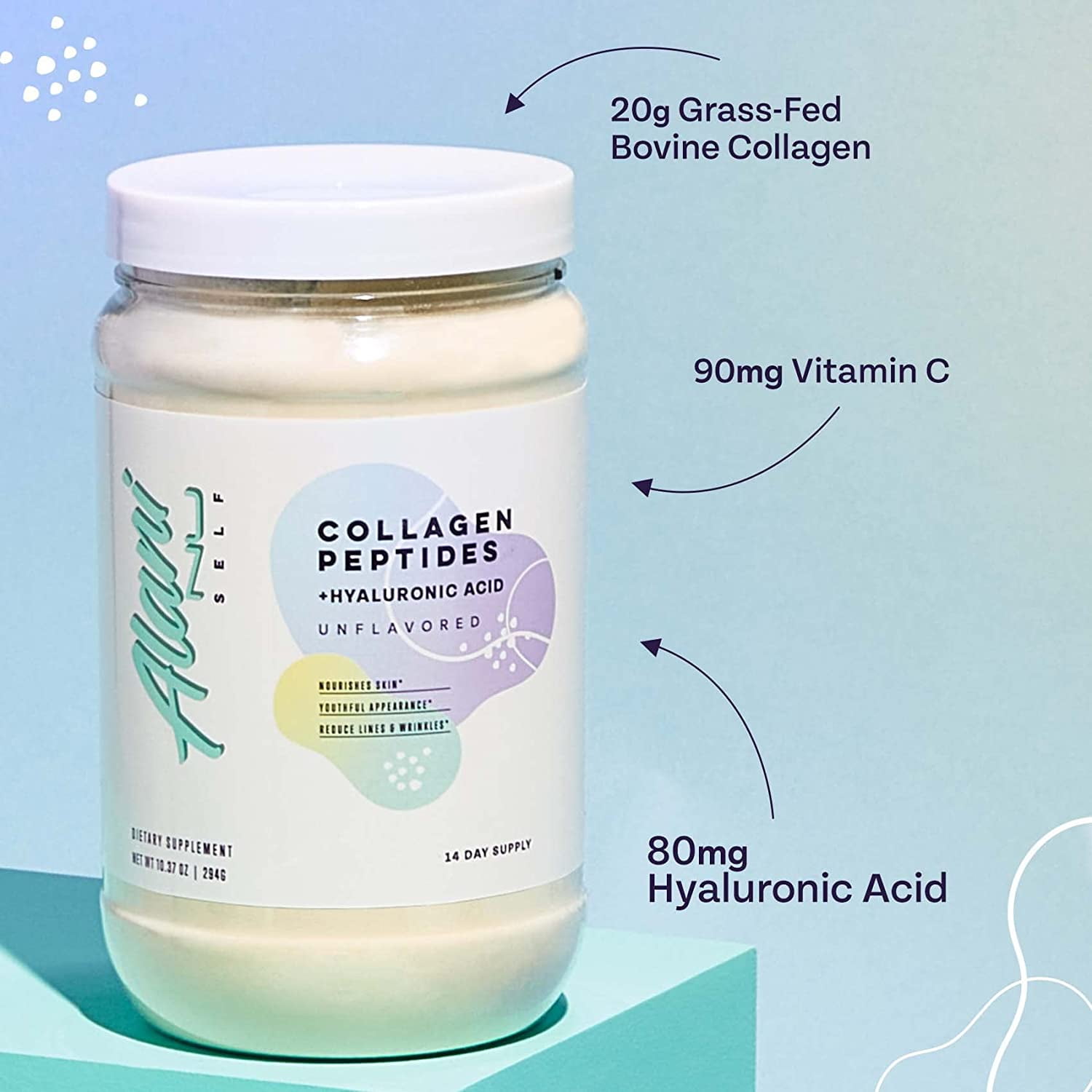 Alani Nu Collagen Powder, 14 Servings, 18g Protein, Skin & Nail Health
