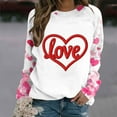 thumbnail image 4 of Nuoqisi Chandail à Col Rond Dégradé à Manches Longues d'Automne pour Femmes de la Saint-Valentin, Mode pour Filles, Coupe Ample et Décontractée, 4 of 7