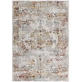 thumbnail image 2 of HomeRoots 390563 8 x 11 ft. Gray & Beige Distressed Ornate Area Rug, 2 of 3