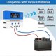 thumbnail image 4 of Solar Charge Controller PWM 30A 12V 24V Auto PV Regulator LCD Display Dual USB for LiFePo4 Lithium, 4 of 5