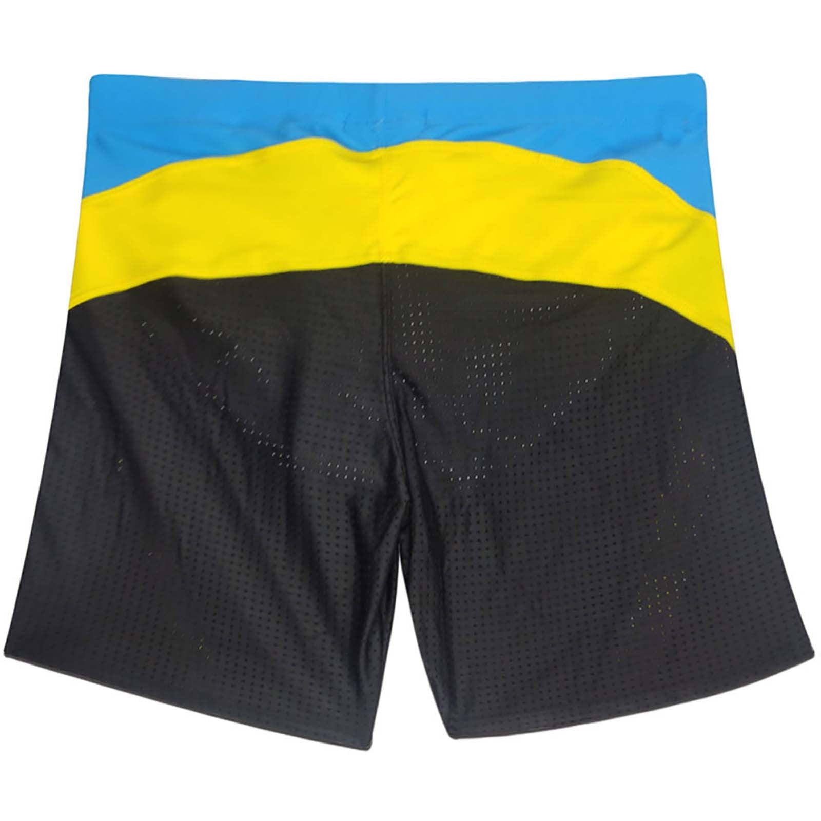 Mens Swim Trunks Quick-Drying Low Waisted Swimming Bottoms Stretchy Slim Color Block Breathable Hollow-Out Athletic Swimwear Bathing Suits Shorts