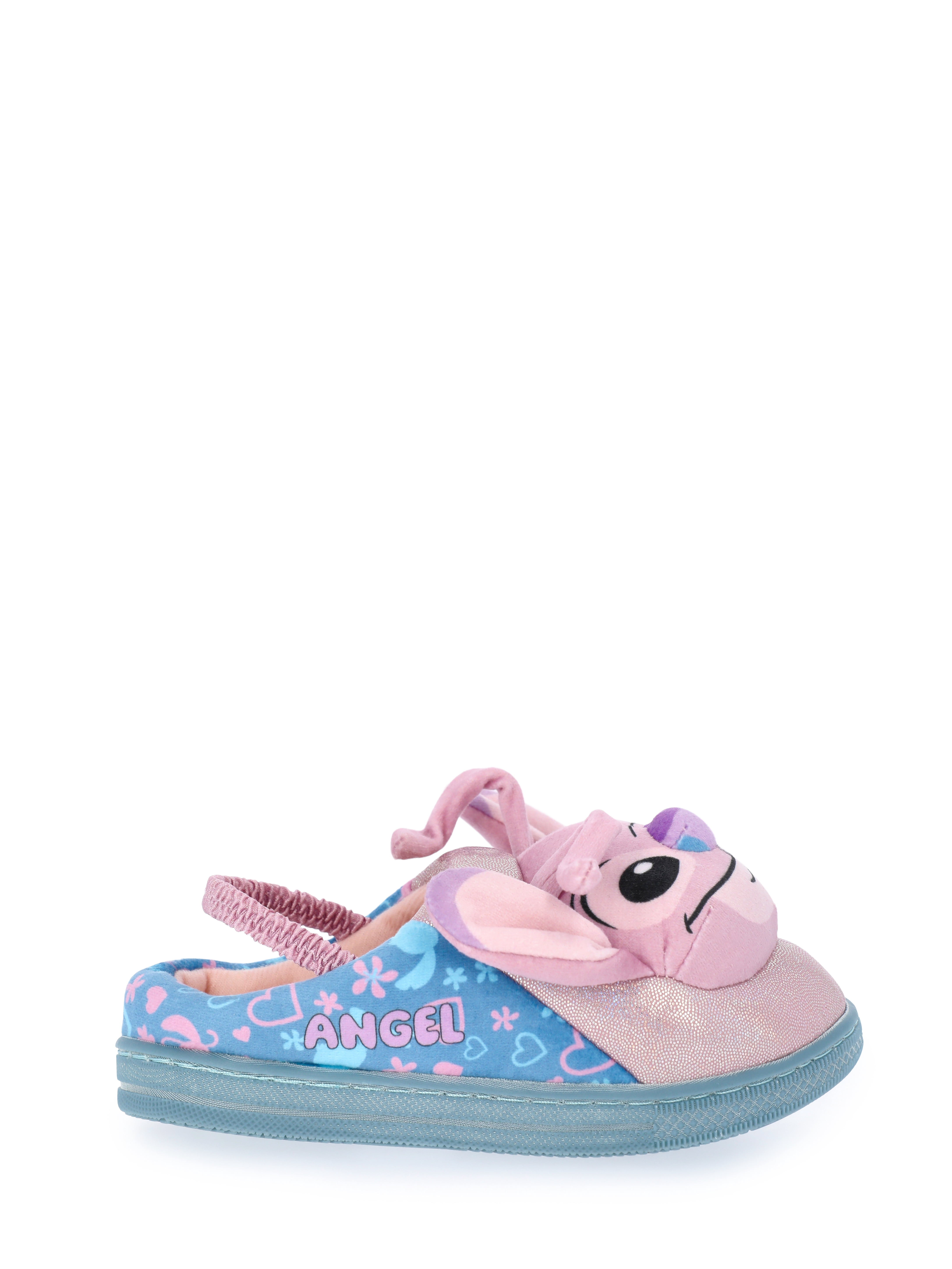 Lilo and Stitch Toddler Girls' 3D Character Slippers with Back Strap