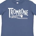 thumbnail image 4 of Inktastic Trombone  Rough  White Text Boys or Girls Toddler T-Shirt, 4 of 5
