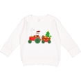 thumbnail image 2 of Inktastic Santa on Christmas Tractor Toddler Sweatshirt, 2 of 4