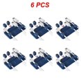 thumbnail image 1 of 1~7PCS Magnet Cable Winder Adhesive Silicone USB Cable Fixer Organizer Solid Color Cable Holder Line Charger Clip for Desk Blue Single 6pcs, 1 of 6