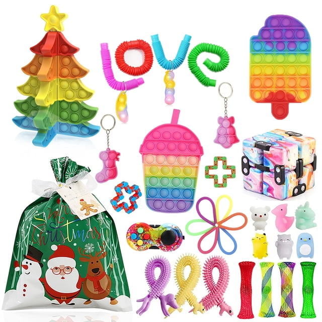 goowrom Christmas Decompression Toys Kit, Stress Relief Squeezing Board Game