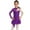 Purple, variant on IEFIEL Girls Shiny Rhinestone Figure Skating Dress Long Sleeve Ballet Dance Gymnastics Leotard Dress Dancewear Light Blue 12