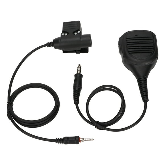 2 Way  Handheld Speaker Mic, Speaker Shoulder Mic 2W Maximum Power Speaker Compact Rugged Construction  For  Vertex VX-6R For VX-7R