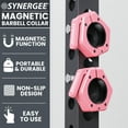 thumbnail image 2 of Synergee Colliers de Barre Magnétiques Roses à Verrouillage, Pinces de Poids de 2 Pouces, 2 of 6