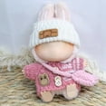 thumbnail image 5 of Clothes for 17cm Dolls Accessories (NO Doll)，3 Piece Set Outfit Premium Handmade Fashion for Dolls Accessories ，Adorable Dress-Up (Pink Sweaters), 5 of 5