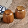 thumbnail image 3 of Abbracc 105ml Handmade Mini Wood Tea Cup Teacups Drinking Cup Mug Primitive for Beer, 3 of 9