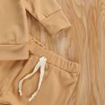 thumbnail image 6 of IZhansean Newborn Infant Baby Boy Girl Fall Winter Outfits Solid Tops and Pants Kids Sweatsuit 2Pcs Clothes Khaki 12-18 Months, 6 of 7