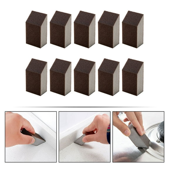 FONDOTIN 10pcs Kitchen Emery Sponges For Pot Washing Durable Cleaning Tools For Removal And Efficient Kitchen Cleaning