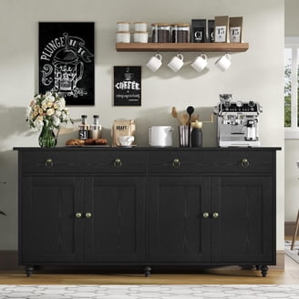 White Wood Entryway Handbags or School Bags Storage Sideboard