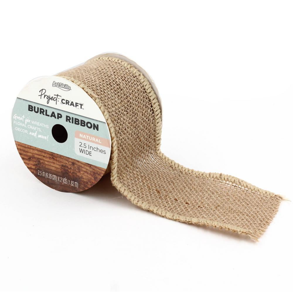 brown burlap ribbon