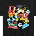 thumbnail image 3 of Disney - Mickey Sticker Look - Youth Short Sleeve Graphic T-Shirt, 3 of 5