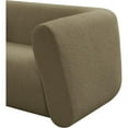 thumbnail image 4 of Pemberly Row Contemporary Boucle Fabric Sofa with Ball Pillow in Olive Green, 4 of 19