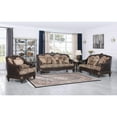 thumbnail image 2 of Marquess Traditional Walnut Faux Leather Sofa, 2 of 3