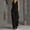 *Black, variant on ClodeEU Women's 2 Piece Outfit, Sleeveless V Neck Top and Wide Leg Pants Set,Casual Loose Summer Set Black,Women's Plus L
