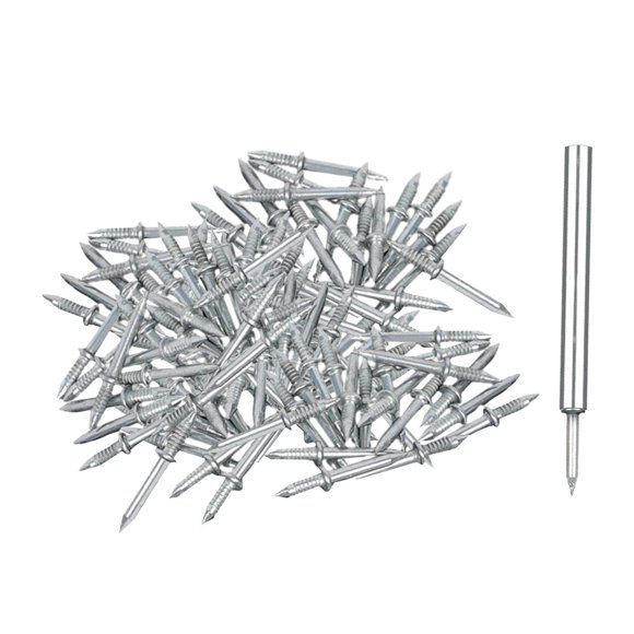 Double Head Seamless Installation Nail Hidden Nail for Skirting Wood Veneer 50Pcs