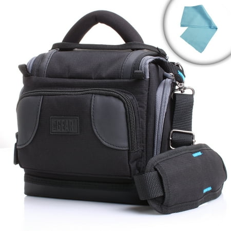 Sony Video Camera Bag Sony Handycam CX405 Flash Memory Camcorder Case with Adjustable Shoulder Strap and Accessory Storage by USA Gear ()