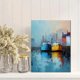 thumbnail image 2 of Qisvanset 12x16 Inch Sunset Meadow Floral Landscape Canvas Print Wall Art, 2 of 5
