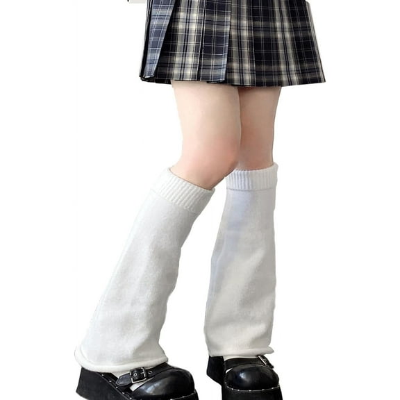 YooGuoGuo Women Leg Warmers Gyaru Gothic Boots Cuff Warme Knitted Punk Knee High Stockings Thermal Legwarmers