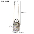 thumbnail image 2 of FORMRS Crossbody Bag for Women Quilted Travel Shoulder Cell Phone Purse with Chain Strap Handbag, Green Wildflower Pattern, 2 of 7