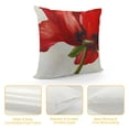 thumbnail image 4 of Qinduosi Throw Pillow Cover Flower Tropical Plants Watercolor Bright Nature Inch Square Pillow Case Cushion Cover for Home Car Decorative Linen, 4 of 5