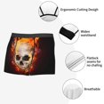 thumbnail image 3 of Fotbe Satanic Skull In Flames In The Darkness Calzoncillos Tipo Boxer con Bolsa de Soporte Total para Hombre, X-Temp Fresco, Transpirable y de Secado Rápido-XX-Large, 3 of 5