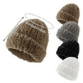 thumbnail image 3 of iHPH7 Y2k Beanie Mens Hats Warm Hats for Women Winter Beanies for Women Womens Winter Hat Winter Hat Skull Cap for Winter Gray One Size, 3 of 6