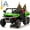 Green, variant on 4WD 24 Volts Ride on Toys Truck with Parental Remote, 800W Motor 7AH Battery Powered Electric Vehicle for Kids, Outdoor Toys Gift, Black