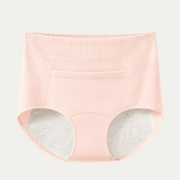 asjyhkr Period Underwear for Women High Waist Seamless Leakproof Brief Soft Comforty Breathable Cotton Crotch No Show Reusable Panties