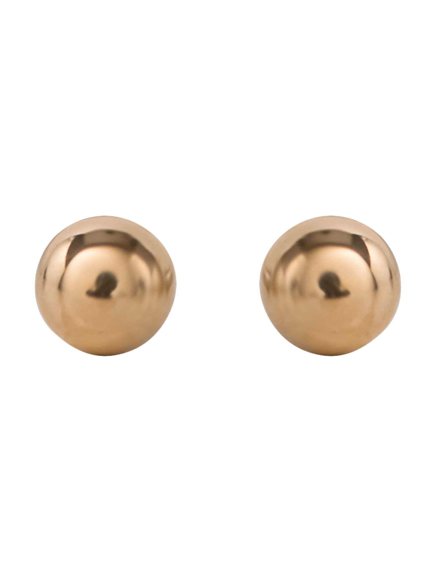 Brilliance Fine Jewelry Girl’s 14K Yellow Gold Ball Stud Earrings