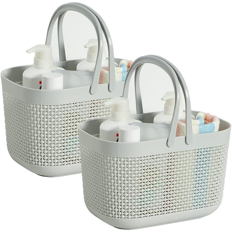 Plastic Shower Caddy Basket With Handle, Portable Organizer
