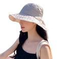 thumbnail image 4 of SikaFu New Fisherman Hat Girl Summer Version Of The Version Of The Tide Brand Printed Solid Color Versatile Sunscreen Hat, 4 of 8