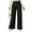 Black, variant on WTOBBY Women's Wide Leg Stretch Jeans, Mid Rise Elastic Waist Baggy Denim Pants with Pockets for a Casual Trendy Look, Comfortable Loose Fit Trousers,Black L