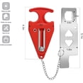 thumbnail image 2 of czcpp-Portable Door Lock for Travel Door Lock Hotel Room Security Devices Apartment Jammer Additional Safety for Traveling Home College 2022 Upgrade (Red), 2 of 4