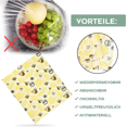 thumbnail image 4 of Rollo de envoltura de alimentos de cera de abejas (100x33cm) Envoltura de cera de abejas reutilizable y envoltura de abejas ecológica para sándwiches, sobras, bocadillos Envolturas de cera de abejas orgánicas lavables y reutilizables para alimentos Ormromra 2034003-1, 4 of 6