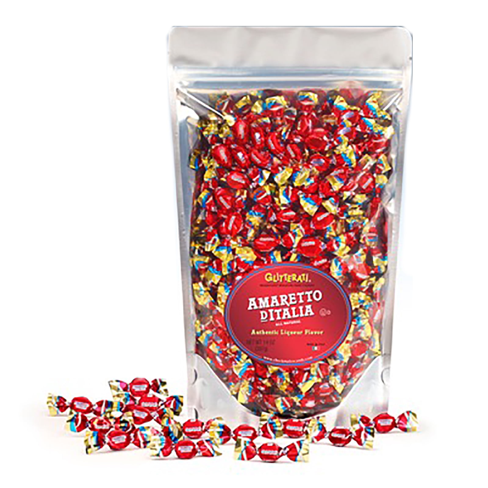 Glitterati Amaretto D’Italia Miniature Hard Candy Almond Flavor, 14 oz Bag