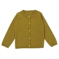 thumbnail image 2 of KYAIGUO Toddler Kid Boys Girls Solid Knit Sweater Crewneck Cardigan Sweater Tops Fall Warm Knit Oversized Sweater for 12M-7Y, 2 of 9